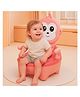 NEWTON BOX Monkey Design Baby Potty Chair with Backrest & Handles - Pink