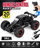 Fiddlerz Remote Control Car for Kids High Speed Rock Crawler Monster Truck with Mist Spray Effect Type- C Rechargeable Off-Road Climbing RC Toy Car for Boys and Girls Age 3+ (Black)