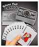 Fiddlerz Poker Playing Cards Waterproof Flexible PVC Plastic Premium Poker Cards Silver Color Durable Rummy Bridge Casino Game Cards Gift for Adults Family Friends