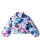 CrayonFlakes Rayon Woven Full Puffed Sleeves Polka Dots Printed Shirt Style Crop Top - Off White