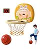 Kidology Indoor Mini Wall Basketball Hoop Set- Peach
