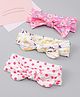 Babyhug Headbands With Bow Applique Pack of 3 - Multicolor