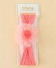 Babyhug Headbands with Floral Applique - Peach