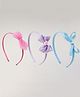 Babyhug Hair Bands With Bow Applique Pack Of 3- Multicolor