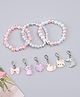 Babyhug Bracelets With Animal & Floral Design With 6 Charms Pack of 3 - Multicolor