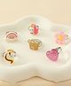 Babyhug Finger Ring Set With Floral Rainbow & Unicorn Applique Pack of  6- Multi Colour