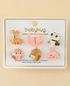 Babyhug Finger Ring Set With Animal Applique Pack of  6- Multi Colour
