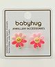 Babyhug Clip On Earrings With Floral Applique - Pink