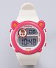 Babyhug Free Size Digital Watch - white & Pink