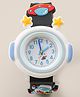 Babyhug Free Size Analog Watch With Space Theme Applique - Black