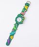 Babyhug Free Size Analog Watch With Dino Applique - Green