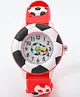Babyhug Free Size Analog Watch With Football Applique - Red