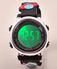 Babyhug Free Size Digital Watch With Space Theme Applique - Black