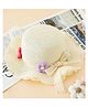 Babyhug Straw Hat With Floral Applique Cream - Diameter 16 cm