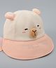 Babyhug Baseball Cap with Ear Applique & Embroidery Pink - Diameter 16 cm
