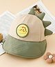 Babyhug Baseball Cap with Ear Applique & Patch Detailing Green - Diameter 16 cm