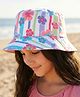 Pine Kids Bucket Hat With Floral Print White - Diameter 17 cm