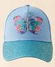 Pine Kids Baseball Cap With Butterfly Sequin Detailing Light Blue - Diameter 17 cm