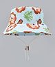 Babyhug Bucket Hat with Jungle Theme Print Light Blue - Diameter 16 cm