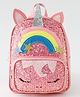 Babyhug Fashion Backpack with Sequins Applique - Pink
