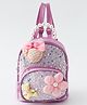 Babyhug Fashion Backpack with Sequin Detailing & Applique - Purple