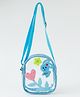 Babyhug  Transparent Sling Bag With Floral & Bunny Design - Blue
