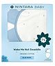 NINTARA BABY Wake Me Not Swaddle Wrap 100% Organic Cotton, Ultra-Soft Newborn Sleep Sack with Safe Velcro (0-3 Months)