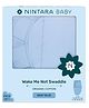 NINTARA BABY Wake Me Not Swaddle Wrap 100% Organic Cotton, Ultra-Soft Newborn Sleep Sack with Safe Velcro (0-3 Months)