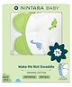 NINTARA BABY Wake Me Not Swaddle Wrap 100% Organic Cotton, Ultra-Soft Newborn Sleep Sack with Safe Velcro (0-3 Months) - Pack of 2