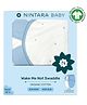 NINTARA BABY Wake Me Not Swaddle Wrap 100% Organic Cotton, Ultra-Soft Newborn Sleep Sack with Safe Velcro (0-3 Months) - Pack of 2