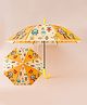 Babyhug Free Size Umbrella with Robot Print - Yellow