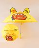 Babyhug Unisex Umbrella With Car Print & Applique - Yellow