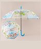 Babyhug Free Size Umbrella with Animal Print - Blue