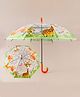 Babyhug Free Size Umbrella with Animal Print - Orange