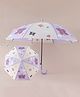 Babyhug Free Size Umbrella with Butterfly Print - Purple