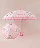 Babyhug Free Size Umbrella with Unicorn Print - Dark Pink