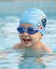 Babyhug Swimming Goggles and Cap Set with Adjustable Fit- Blue