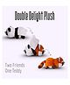 Muren 2 in 1 Panda & Red Panda Soft Toy, Double Delight Reversible Plush Toy  Flip Inside Out Plushy for Kids & Adults for Girls & Boys-Multicolor - Height 12 cm