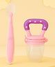 The Cheeky Kidzz Baby Ultra-Soft Food-Grade Silicone Spoon With Fresh Fruit Vegetable Food Feeder Nibbler For Babies BPA Free