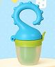 Tinny Tots Baby Cute Design Fresh Food Vegetable Fruit Feeder Feeding Nipple Teat Teether Soother (BLUE)