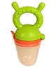 Tinny Tots Baby Bear Design Fresh Food Vegetable Fruit Feeder Feeding Nipple Teat Teether Soother (GREEN)