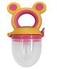 Tinny Tots Premium Baby Soother Fruit Vegetable Food Feeder Nibbler Teether For 3-24 Months Babies BPA Free (Pink)