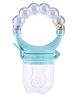 Tinny Tots Baby Fresh Fruit Vegetable Food Sucker Feeder Musical Rattle Nibbler Soother for Babies BPA Free (Blue)