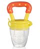 Tinny Tots Baby Premium Fresh Fruit Vegetable Food Feeder Sucker Masher Nibbler Soother Teether for Babies BPA Free (YELLOW)