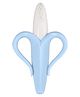 Tinny Tots Baby Ultra Soft Bristle Gum Massager Bendable Banana Teething Silicone Teether For Infant Oral Dental Care (ASSORTED COLOURS)