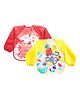 The Cheeky Kidzz Pack Of 2 Baby Full Sleeves Washable Waterproof Bib/Apron With Tying Robe Use During Messy Activities Like Feeding Or Painting (ASSORTED DESIGNS)