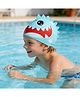 Babyhug Shark Shaped Swimming Cap Free Size - Blue