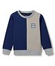 Tales & Stories Cotton Knit Full Sleeves B Alphabet Printed Light Winter Sweatshirt - Multi Colour