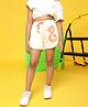 Tales & Stories Cotton Knit Brand Logo Printed Shorts - White