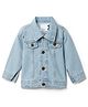Tales & Stories Denim Woven Full Sleeves Mild Washed Jacket - Blue